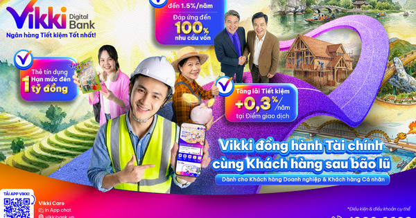 Vikki Bank hỗ trợ tài chính cho bà con vùng lũ
