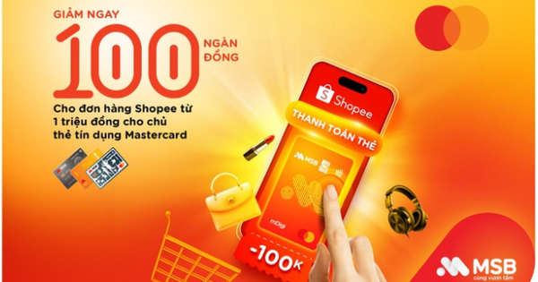 MSB ưu đãi lớn cho chủ thẻ tín dụng dịp cuối năm