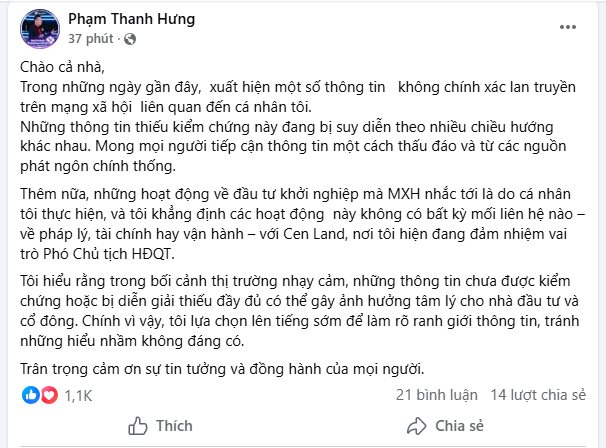 Shark Hưng chính thức lên tiếng sau hàng loạt tin đồn - Ảnh 1