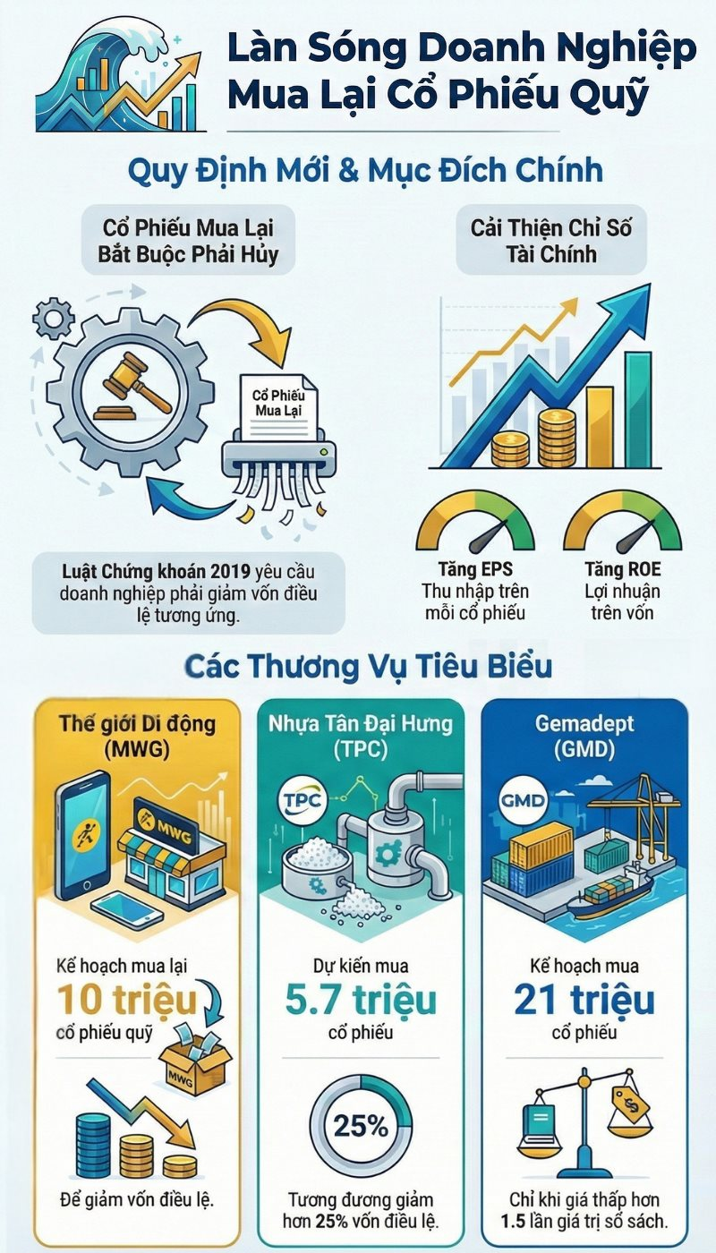 Loạt công ty Thế giới di động, Nhựa Tân Đại Hưng, T-Corp, Gemadept có cùng một hành động - Ảnh 1