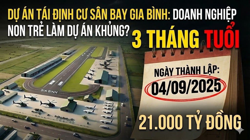 Dự án tái định cư 21.000 tỷ phục vụ sân bay Gia Bình: Chủ đầu tư 3 tháng tuổi, vốn 1.000 tỷ - Ảnh 1