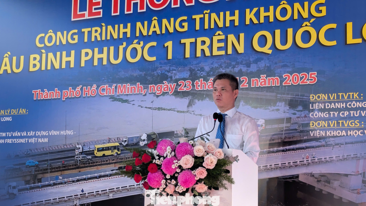 Diện mạo cầu Bình Phước 1 sau khi hoàn thành nâng tĩnh không - Ảnh 4