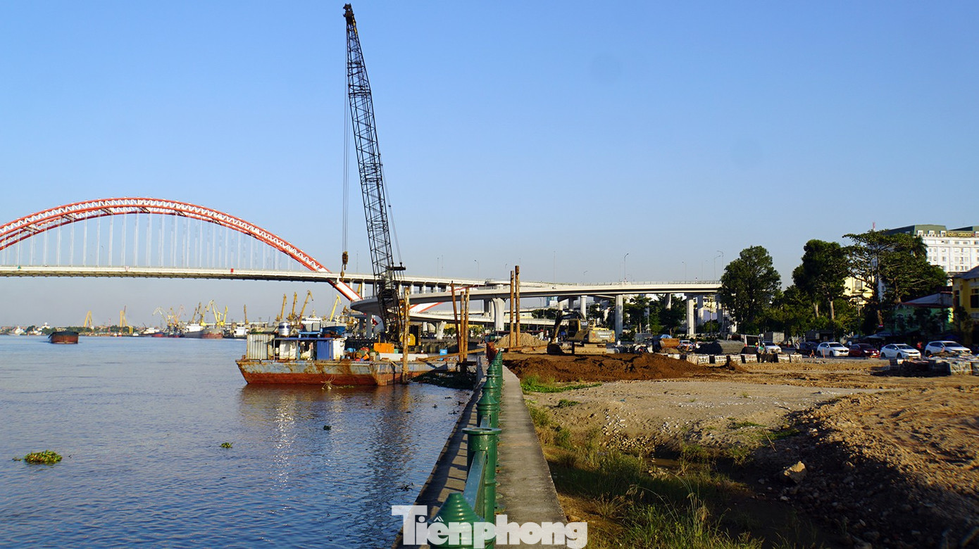 Lãnh đạo TP Hải Phòng ra 'tối hậu thư', gấp rút thi công dự án cải tạo bờ sông Tam Bạc - Ảnh 4