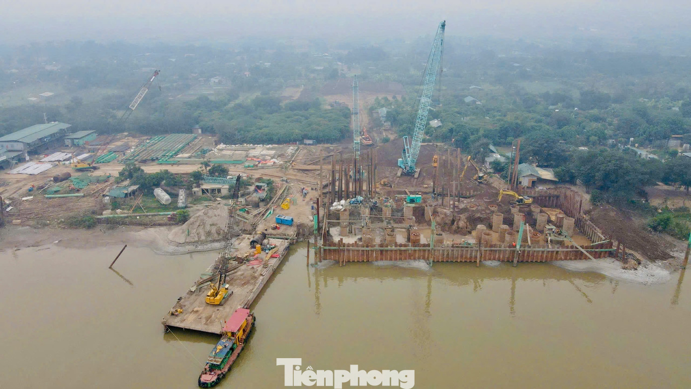 Toàn cảnh dự án cầu Tứ Liên gần 20.000 tỷ sau 7 tháng triển khai - Ảnh 11