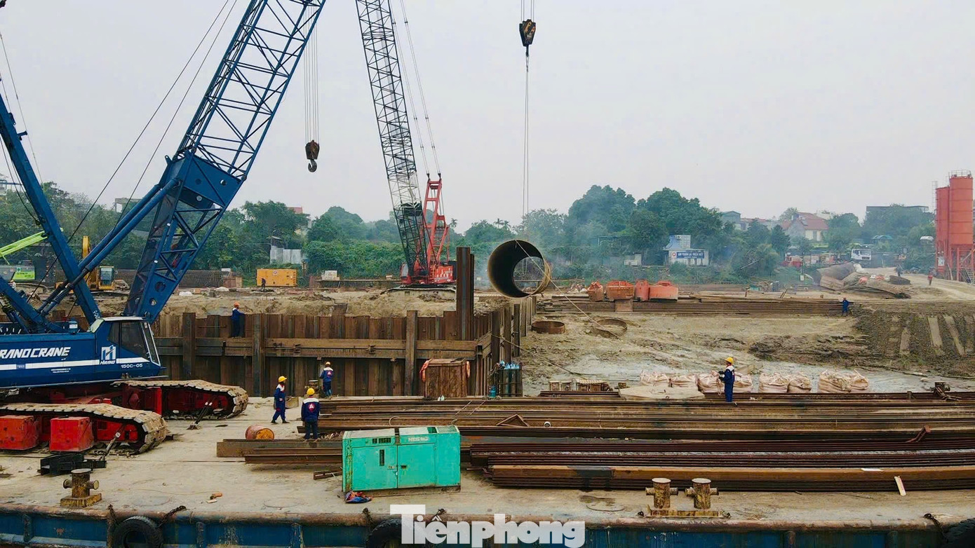 Toàn cảnh dự án cầu Tứ Liên gần 20.000 tỷ sau 7 tháng triển khai - Ảnh 9