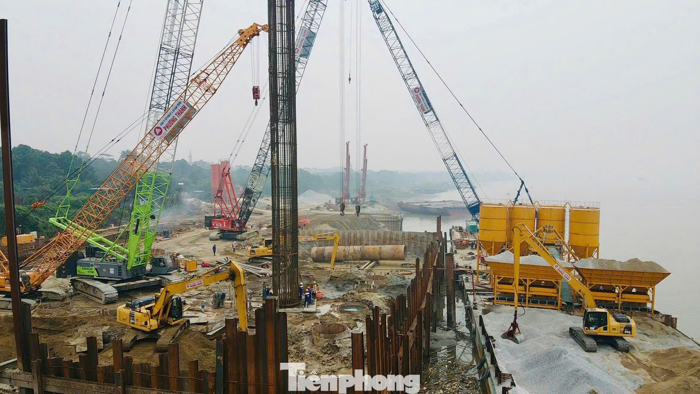 Toàn cảnh dự án cầu Tứ Liên gần 20.000 tỷ sau 7 tháng triển khai - Ảnh 4
