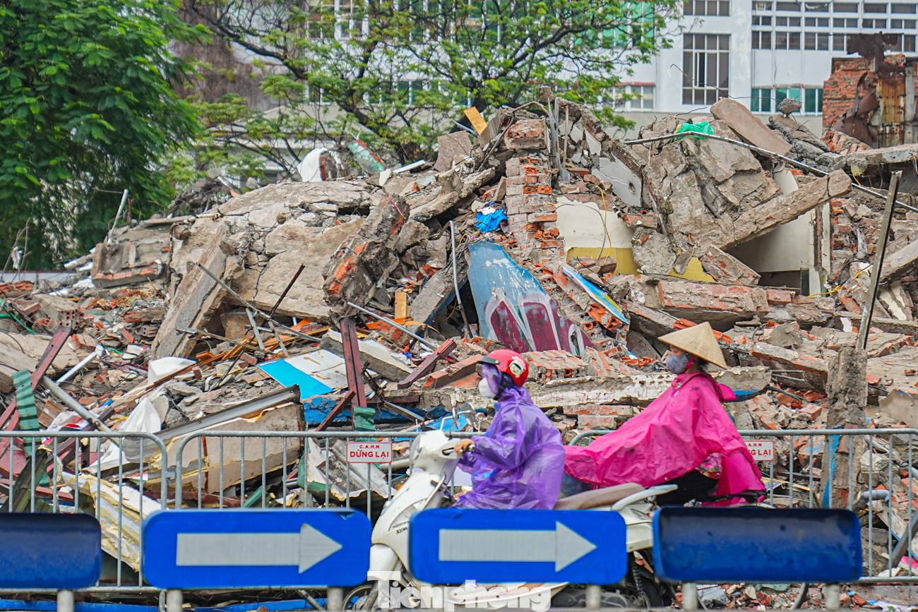 Dự án đường Vành đai 1 đoạn Hoàng Cầu - Voi Phục 'thần tốc' giải phóng mặt bằng - Ảnh 14