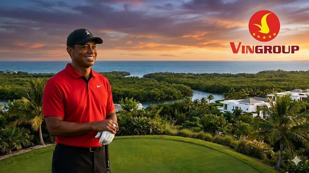 Huyền thoại Tiger Woods thiết kế sân golf cho tỷ phú Phạm Nhật Vượng - Ảnh 1