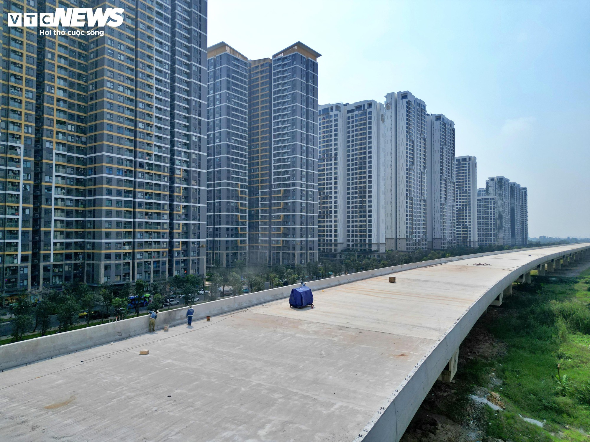 Ngắm Vành đai 3 từ trên cao qua khu đô thị ở TP.HCM trước ngày thông xe - Ảnh 3