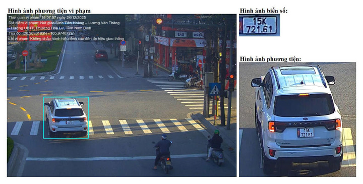 Danh sách 70 xe vi phạm được camera AI ghi ở Ninh Bình trong 9 ngày - Ảnh 1