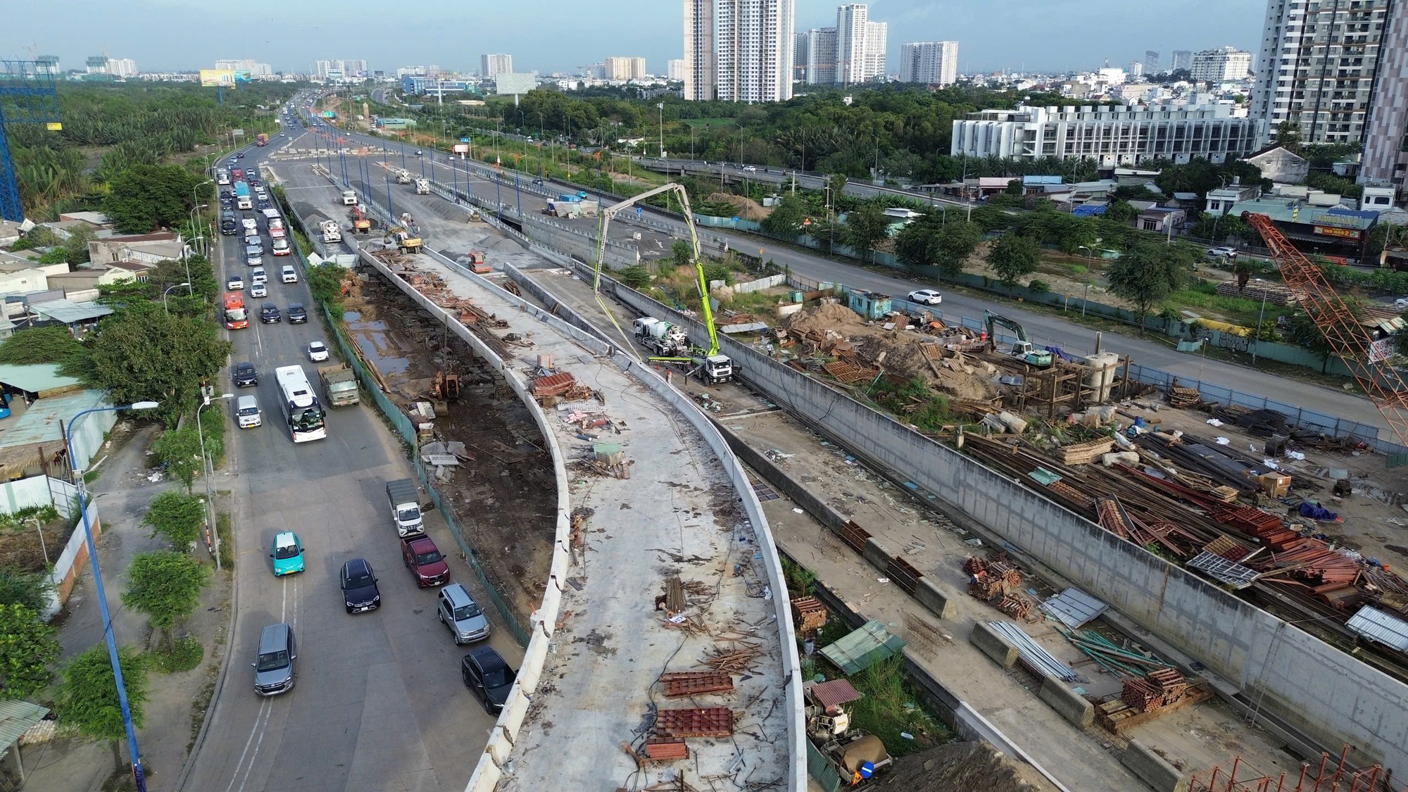 Hình ảnh công trường nút giao An Phú những ngày cuối năm - Ảnh 11