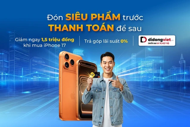 Giảm ngay 1.5 triệu đồng khi mua trả góp iPhone 17 bằng thẻ tín dụng PVcomBank - Ảnh 1
