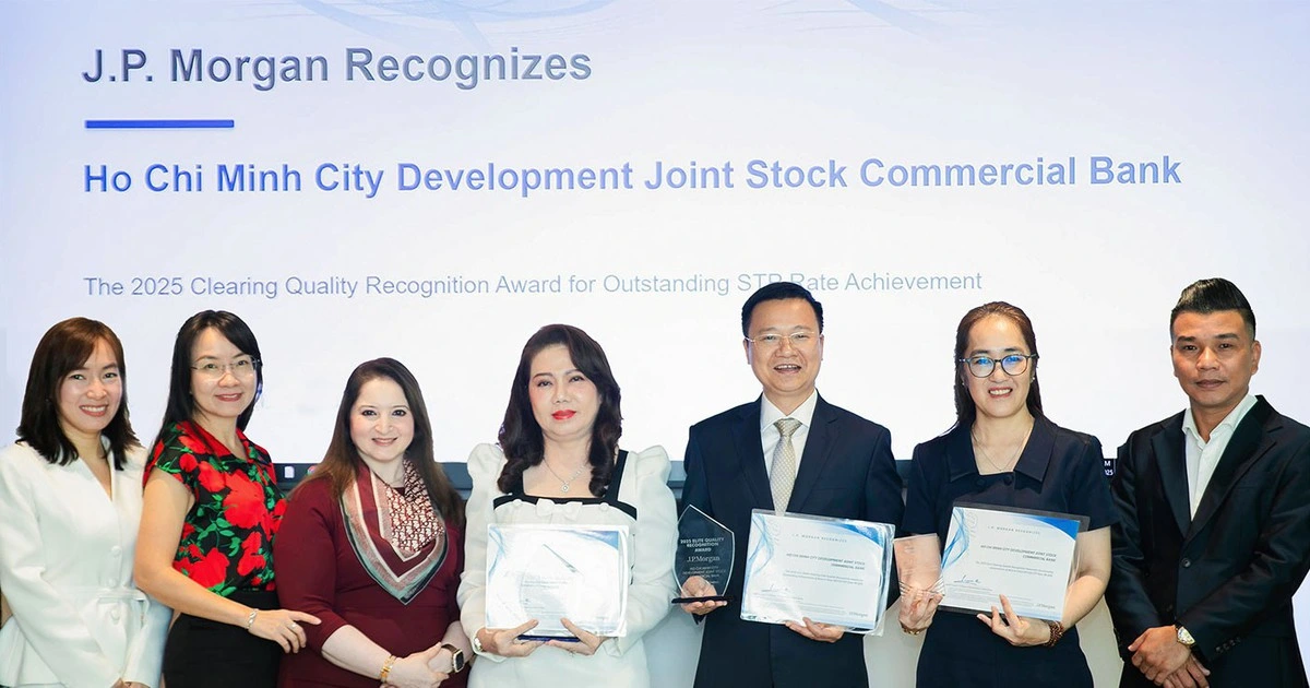 HDBank nhận bộ giải thưởng Chất lượng Thanh toán Toàn cầu 2025 từ JP Morgan Chase