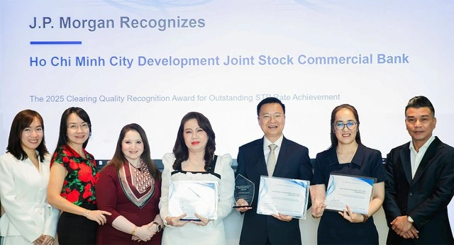 HDBank nhận bộ giải thưởng Chất lượng Thanh toán Toàn cầu 2025 từ JP Morgan Chase - Ảnh 1