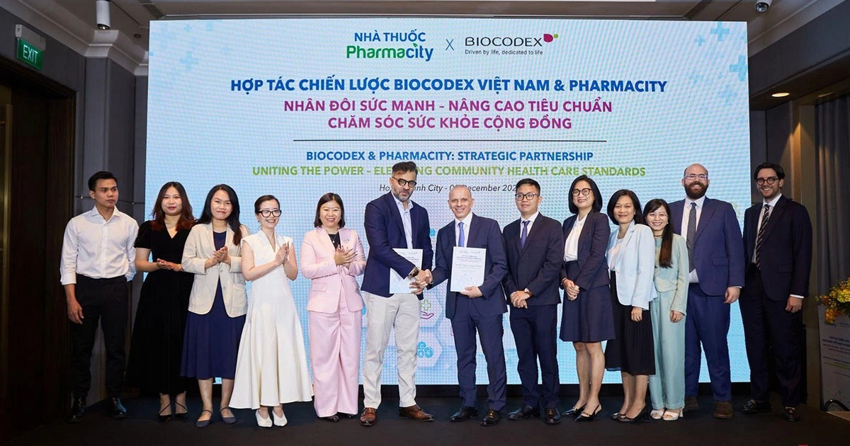 Tập đoàn dược phẩm Pháp Biocodex ký kết hợp tác chiến lược với Pharmacity