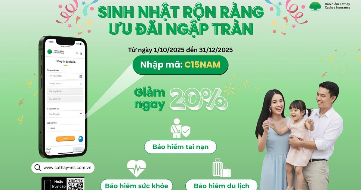 Cathay Việt Nam kỷ niệm 15 năm thành lập: Sinh nhật rộn ràng-Ưu đãi ngập tràn
