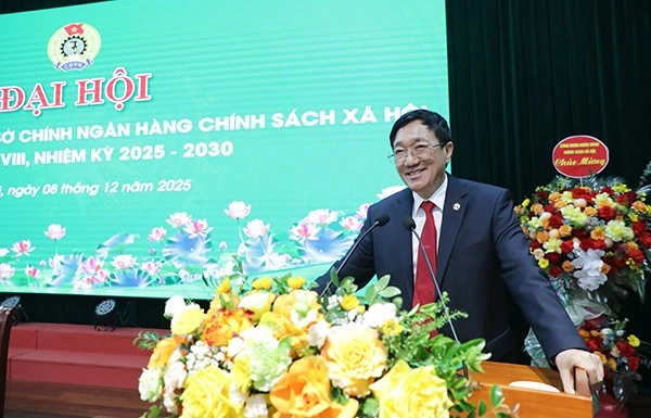 Đại hội Công đoàn cơ sở Hội sở NHCSXH lần thứ VIII, nhiệm kỳ 2025 - 2030 - Ảnh 1