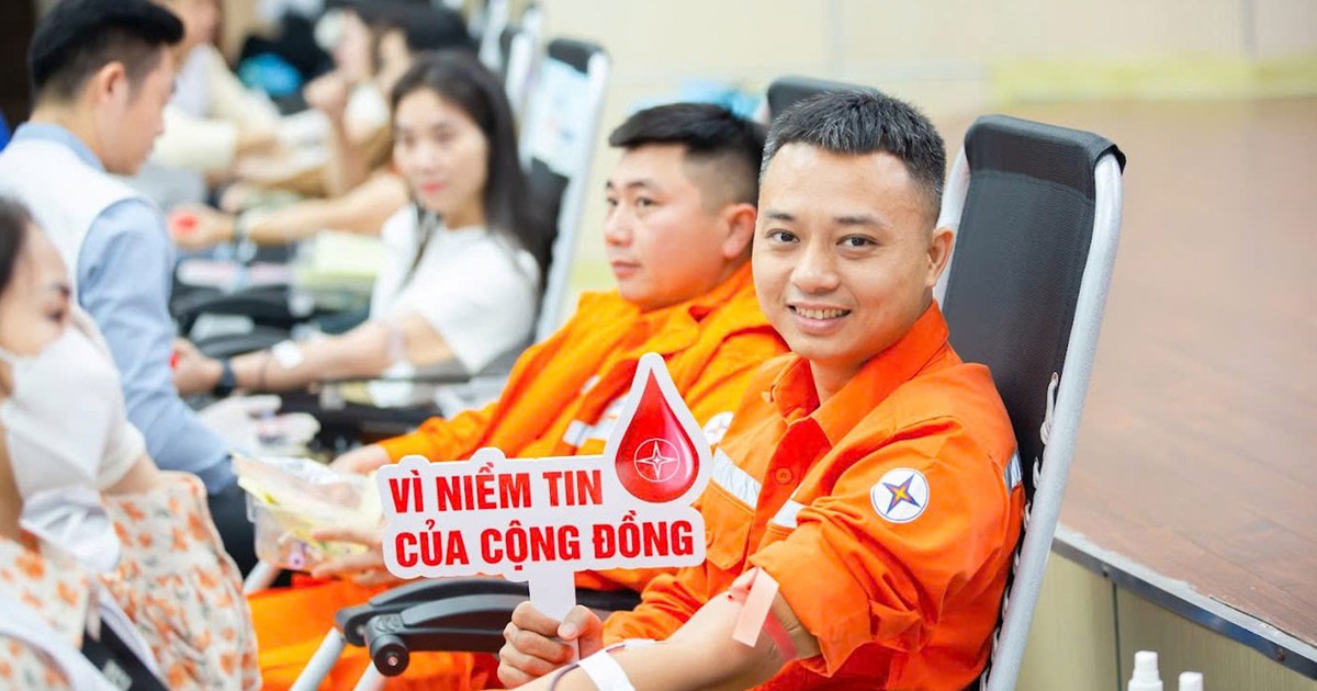 Tuần lễ hồng EVN đóng góp hơn 10.864 đơn vị máu
