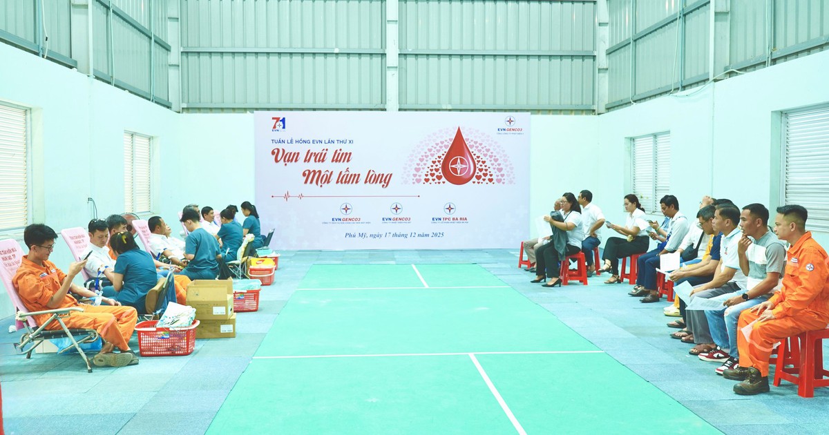 EVNGENCO3 hưởng ứng Tuần lễ hồng EVN lần thứ XI với 400 đơn vị máu hiến tặng