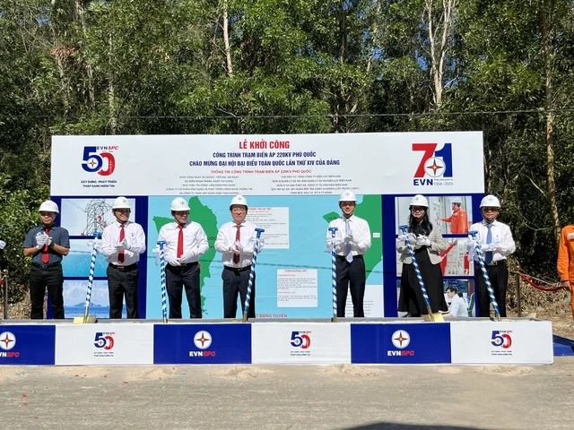 Khởi công Trạm biến áp 220kV Phú Quốc góp phần cung cấp điện cho APEC 2027 - Ảnh 1
