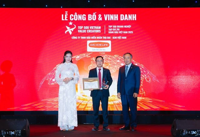 Dai-ichi Life Việt Nam đạt ‘Top 500 Doanh nghiệp tạo giá trị hàng đầu Việt Nam 2025’ - Ảnh 1