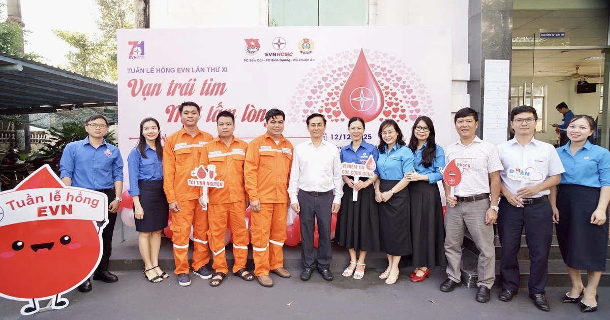 Điện lực khu vực Bình Dương hiến gần 200 đơn vị máu