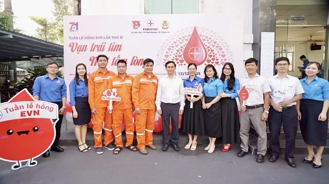 Điện lực khu vực Bình Dương hiến gần 200 đơn vị máu - Ảnh 1