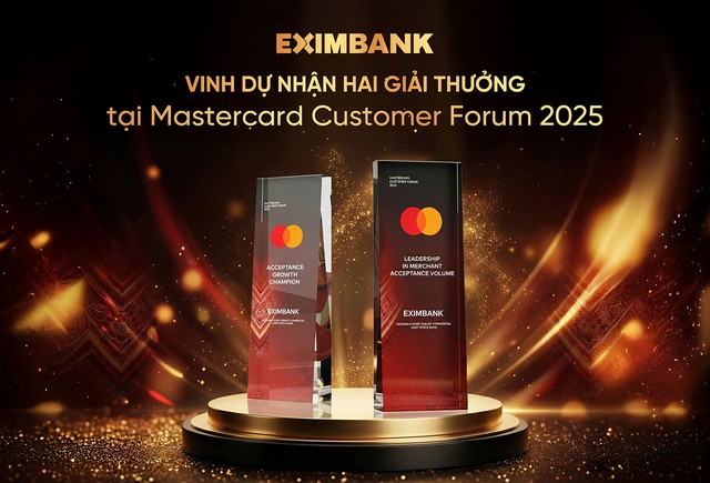 Eximbank nhận hai giải thưởng danh giá tại ‘The Mastercard Customer Forum 2025’ - Ảnh 1