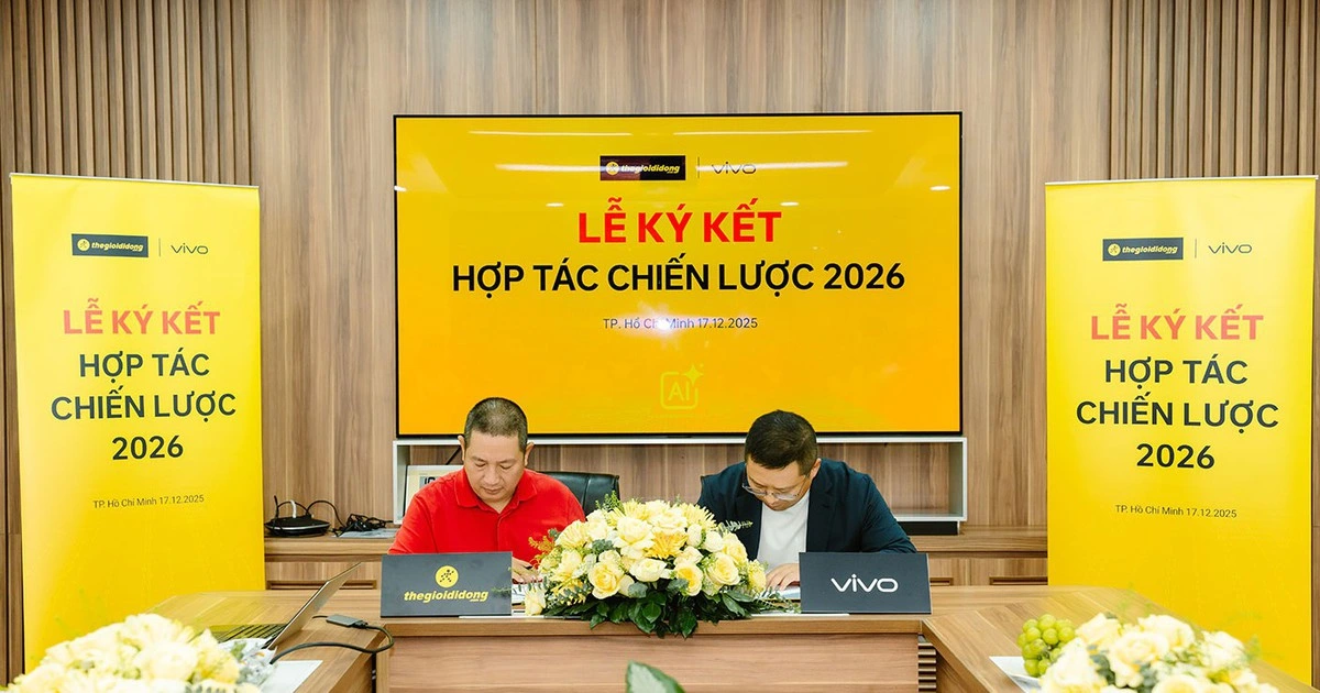 Thế Giới Di Động và vivo công bố 3 trụ cột chiến lược kinh doanh năm 2026