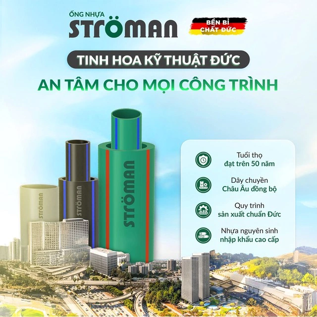 Ống nhựa Ströman trong dân dụng, nông nghiệp, công nghiệp và môi trường - Ảnh 3