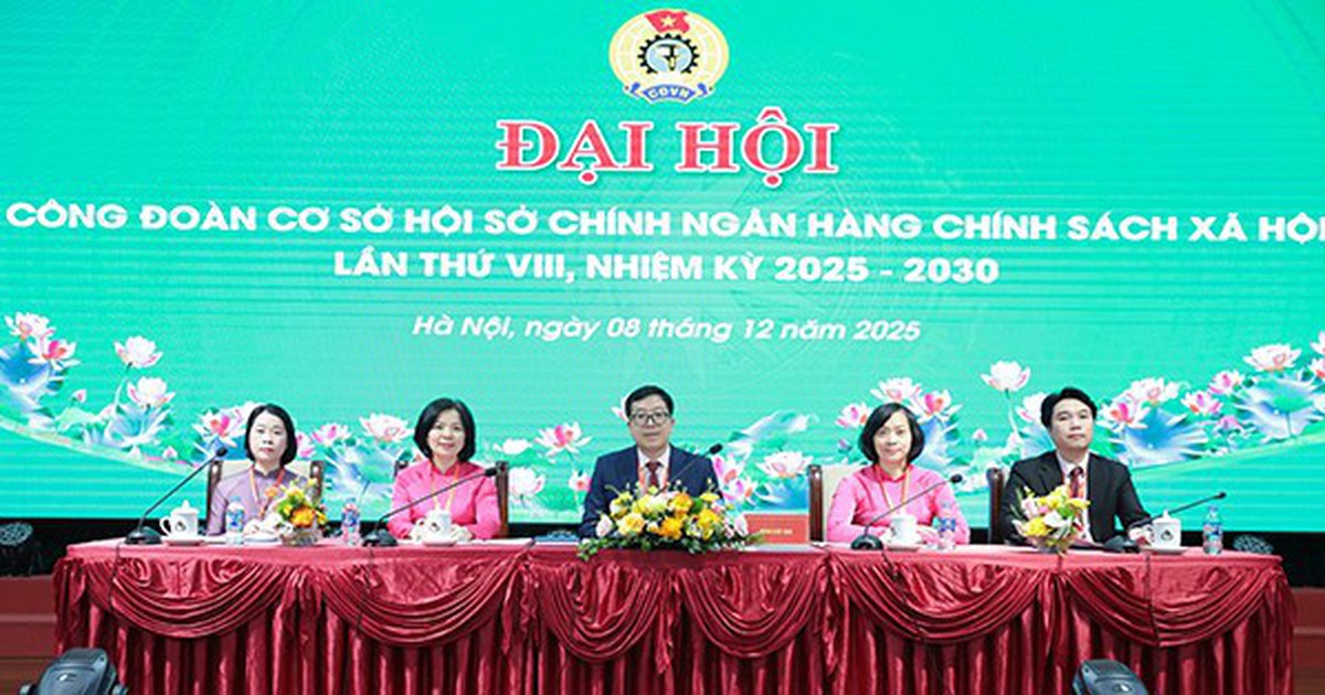 Đại hội Công đoàn cơ sở Hội sở NHCSXH lần thứ VIII, nhiệm kỳ 2025 - 2030