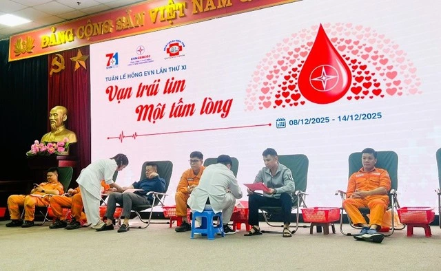 EVNGENCO3 hưởng ứng Tuần lễ hồng EVN lần thứ XI với 400 đơn vị máu hiến tặng - Ảnh 3