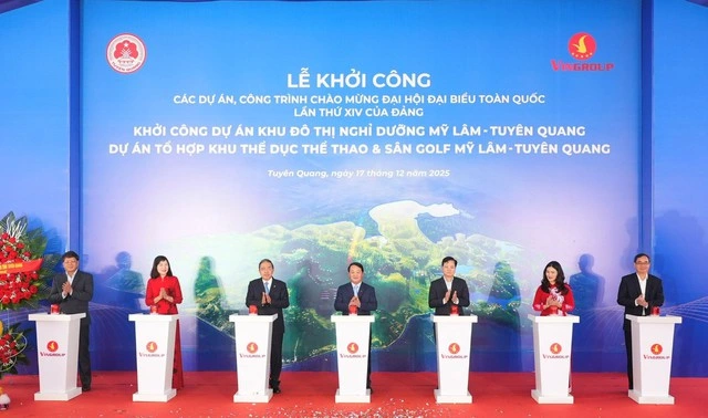 Vingroup khởi công quần thể nghỉ dưỡng 'độc nhất vô nhị' tại Tuyên Quang - Ảnh 1