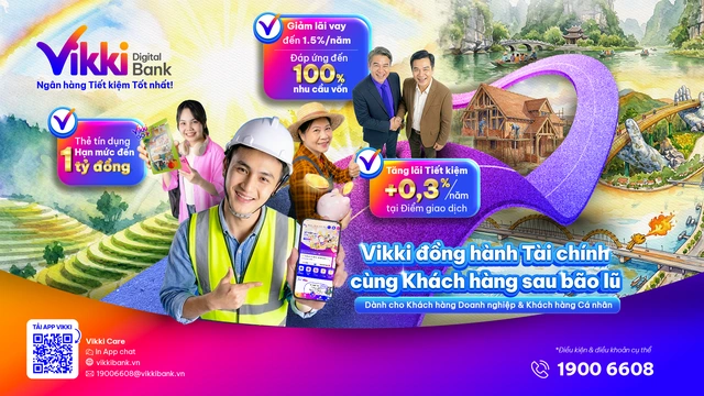 Vikki Bank hỗ trợ tài chính cho bà con vùng lũ - Ảnh 1