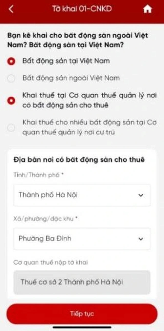 4 bước khai thuế trên eTax Mobile cho hộ kinh doanh cho thuê nhà - Ảnh 5