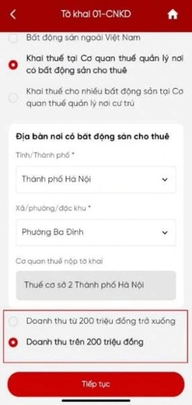 4 bước khai thuế trên eTax Mobile cho hộ kinh doanh cho thuê nhà - Ảnh 6