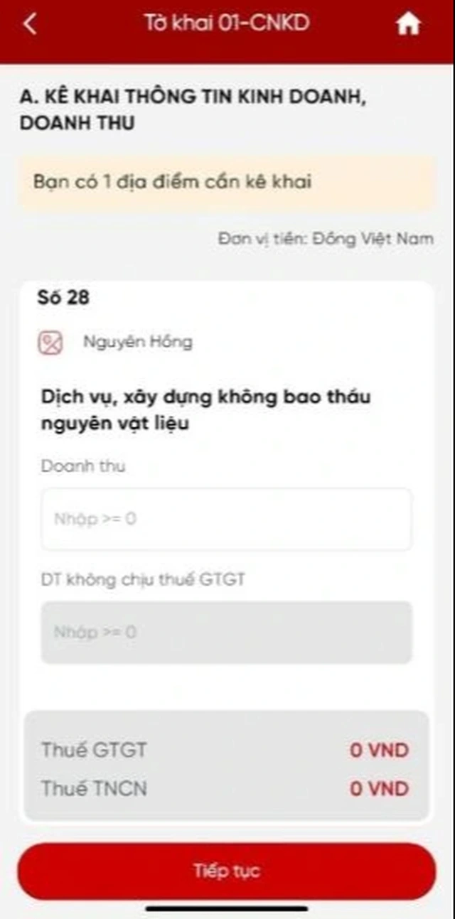 4 bước khai thuế trên eTax Mobile cho hộ kinh doanh cho thuê nhà - Ảnh 9
