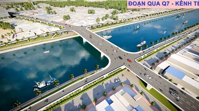 Khu Nam sắp có cầu nối thẳng trung tâm, xóa tắc nghẽn cầu Kênh Tẻ - Ảnh 2