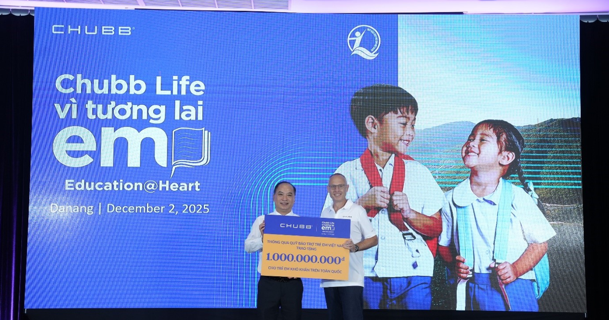 'Chubb Life - Vì Tương Lai Em' đồng hành cùng trẻ em khó khăn, vùng bão lũ