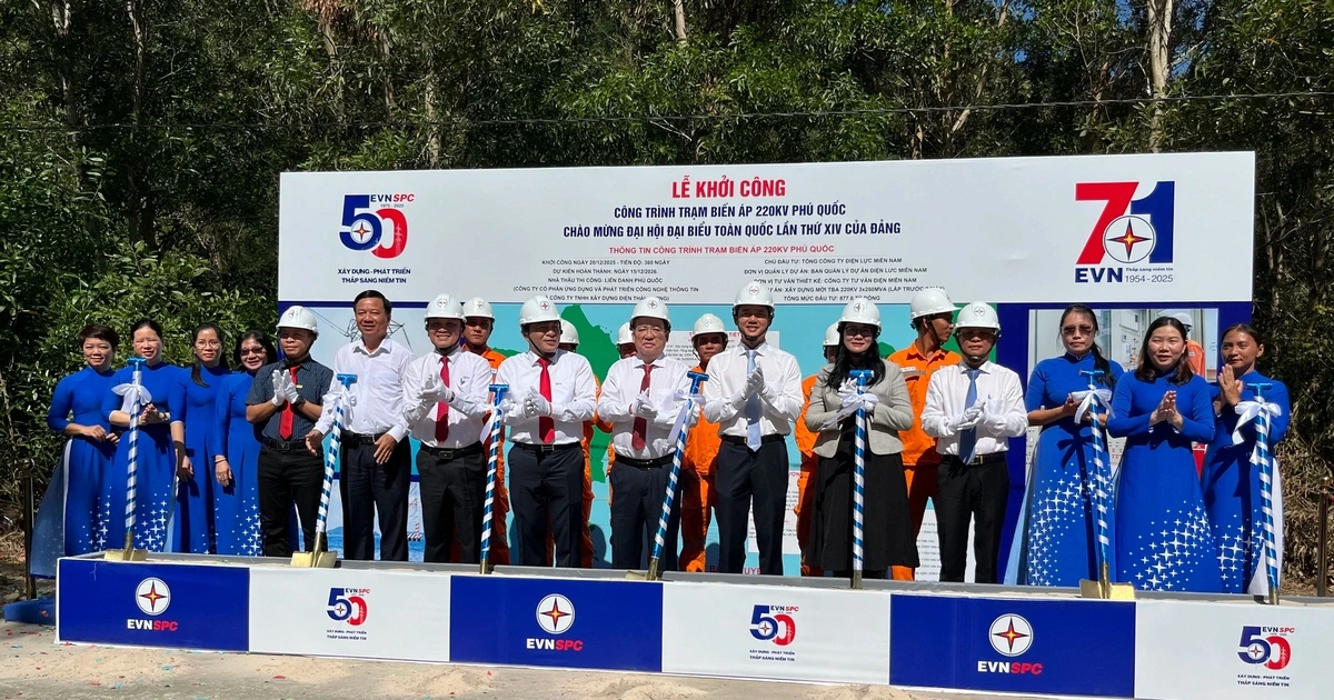 Khởi công Trạm biến áp 220kV Phú Quốc góp phần cung cấp điện cho APEC 2027