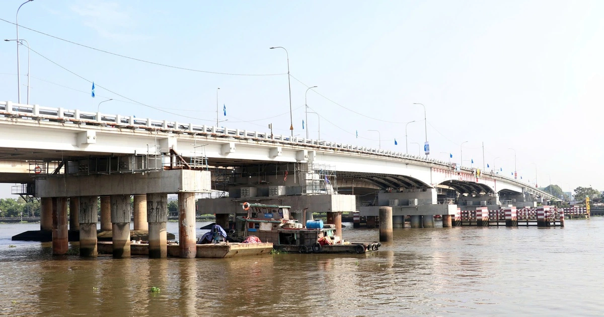 Cầu Bình Phước 1 hoàn thành nâng tĩnh không hơn 1m