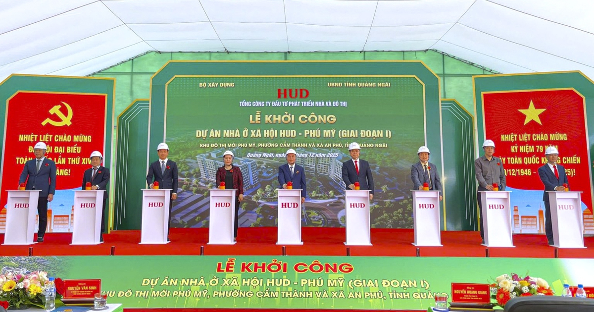 Quảng Ngãi khởi công dự án nhà ở xã hội với 300 căn hộ