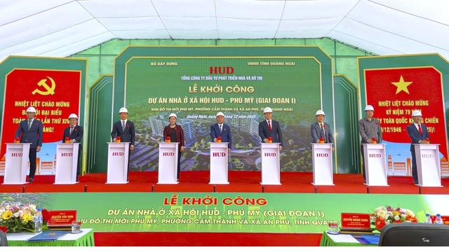 Quảng Ngãi khởi công dự án nhà ở xã hội với 300 căn hộ - Ảnh 1