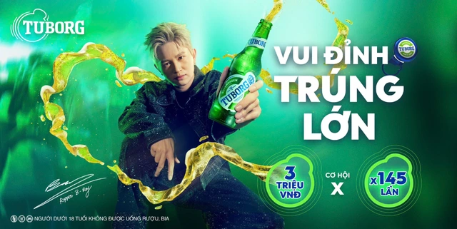 Giật nắp Tuborg, giật thưởng gấp 145 lần trong '145 năm giật mở triệu cuộc vui' - Ảnh 1