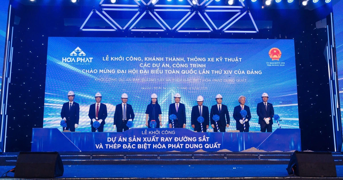 Hòa Phát khởi công Nhà máy sản xuất ray cao tốc và thép đặc biệt
