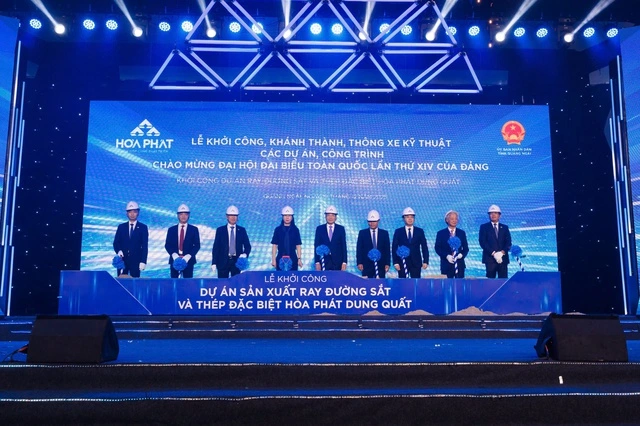 Hòa Phát khởi công Nhà máy sản xuất ray cao tốc và thép đặc biệt - Ảnh 1