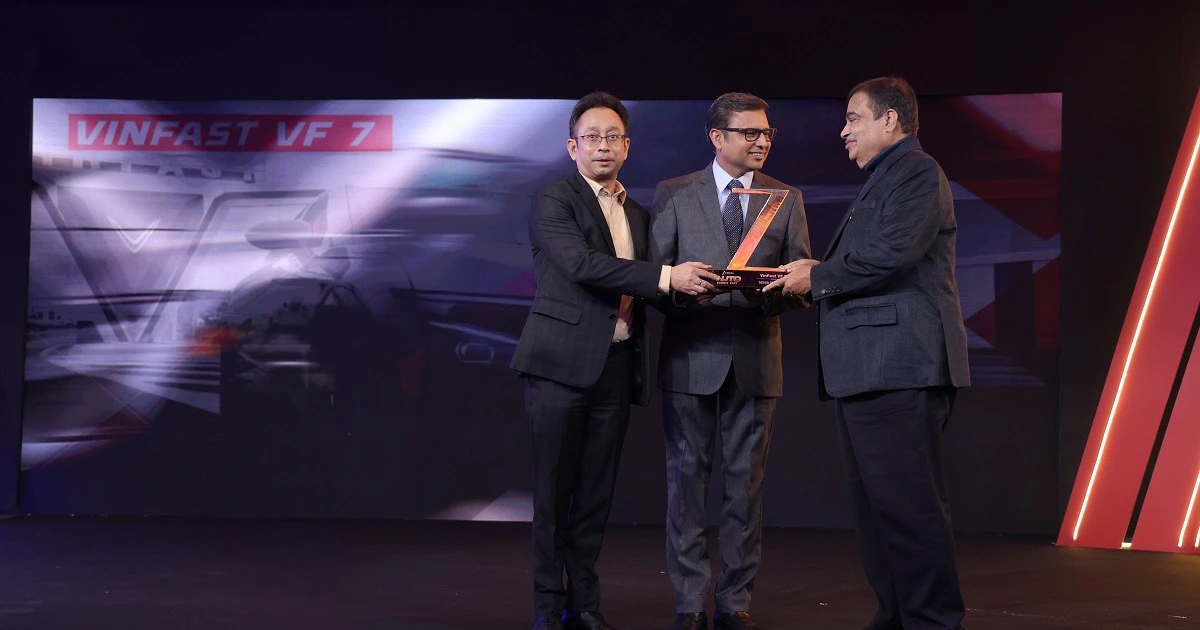VinFast VF 7 nhận giải thiết kế của năm tại giải thưởng lớn nhất Ấn Độ