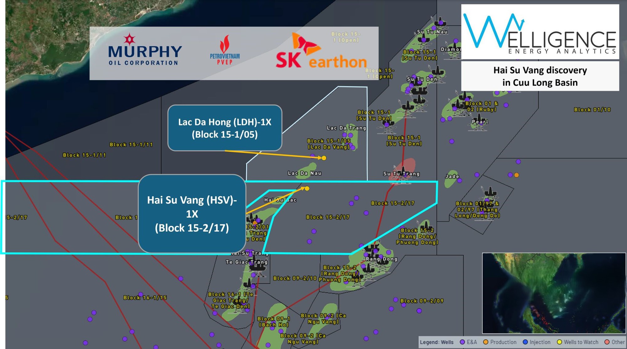 Cuộc chơi dầu khí tại bể Cửu Long: Ông lớn Mỹ "trúng đậm" với Hải Sư Vàng, liên doanh Việt - Nga nắm trong tay mỏ dầu lớn nhất Việt Nam - Ảnh 1