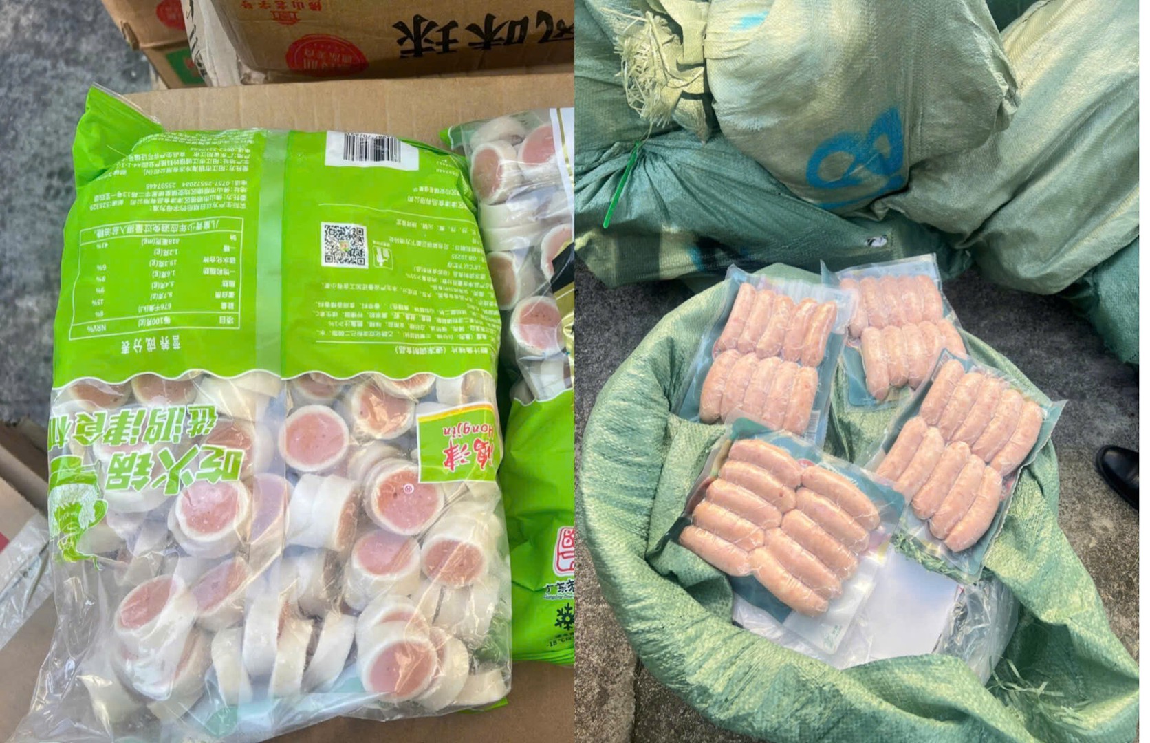 Bắt “ông trùm” chuyên thu mua thực phẩm đóng gói trôi nổi ở Quảng Ninh: 3.790 kg xúc xích, chả mực, tôm hùm, ốc đỏ chờ tuồn ra thị trường Tết - Ảnh 2