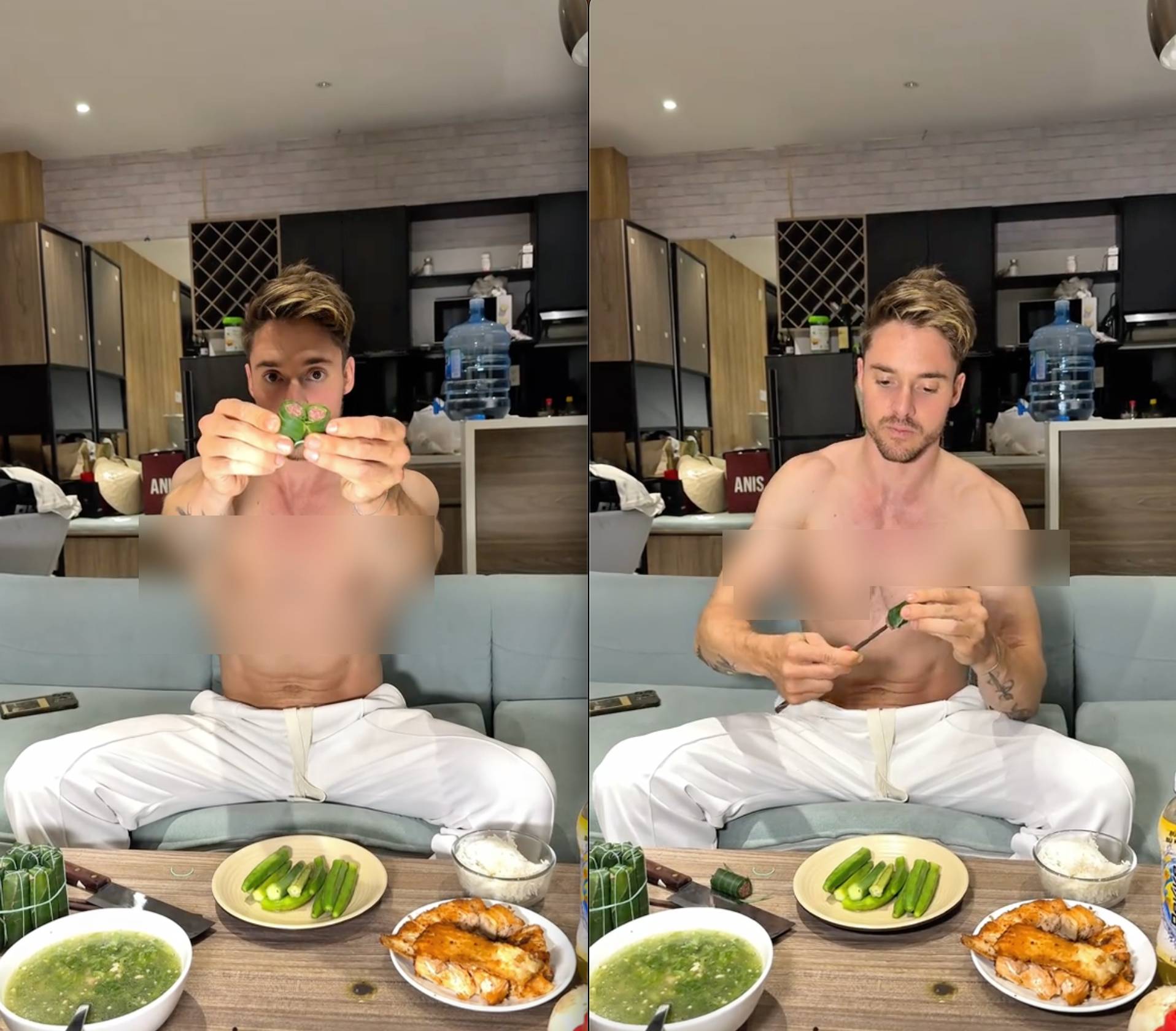 Khách Tây phát cuồng khi thử đặc sản Thanh Hoá nhưng điều dân mạng chú ý lại là cách ăn của anh - Ảnh 2